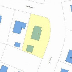 53 Allen Ave, Newton MA 02468-1716 plot plan