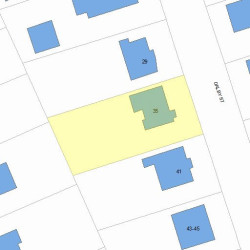 35 Dalby St, Newton MA  02458-1030 plot plan