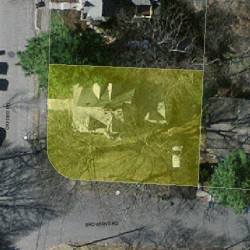 72 Oxford Rd, Newton MA  02459-2405 aerial view