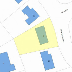 21 Great Meadow Rd, Newton MA 02459-2714 plot plan