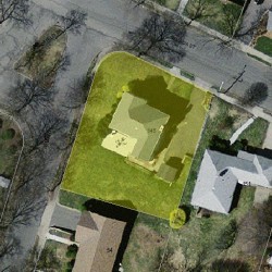 145 Nevada St, Newton MA 02460-1228 aerial view