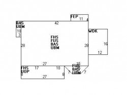 59 Westbourne Rd, Newton MA 02459-1617 floor plan