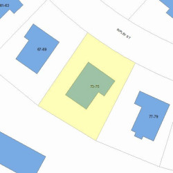 75 Ripley St, Newton MA 02459-2210 plot plan