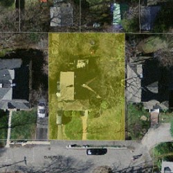 25 Elmore St, Newton MA  02459-1118 aerial view