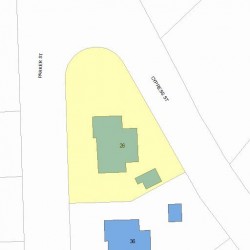 97 Cypress St, Newton MA  02459-2246 plot plan