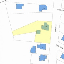 21 Lexington St, Newton MA  02465-1029 plot plan