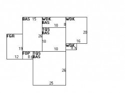202 Bellevue St, Newton MA  02458-1813 floor plan