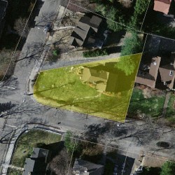 129 Cabot St, Newton MA 02458-2532 aerial view