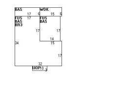 80 Clinton Pl, Newton MA 02459-1141 floor plan