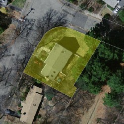 44 Manchester Rd, Newton MA 02461-1123 aerial view
