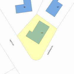 135 Albemarle Rd, Newton MA  02460-1136 plot plan