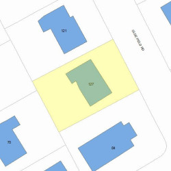127 Olde Field Rd, Newton MA 02459-2722 plot plan