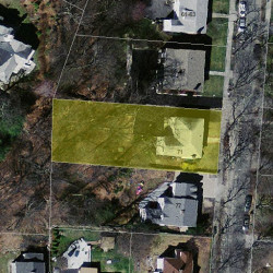 71 Cloverdale Rd, Newton MA 02461-1810 aerial view
