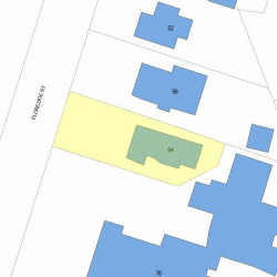 64 Eldredge St, Newton MA  02458-2097 plot plan