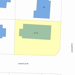 39 Fordham Rd, Newton MA 02465-1206 plot plan