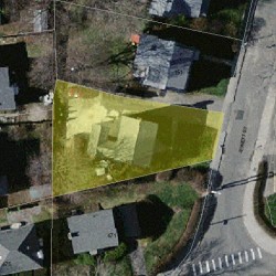 153 Jewett St, Newton MA 02458-1543 aerial view