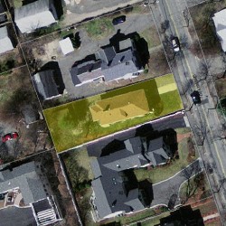 393 Cherry St, Newton MA 02465-1831 aerial view