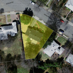 75 Stanley Rd, Newton MA  02468-2313 aerial view