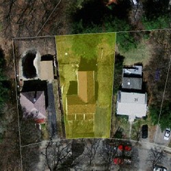 37 Champa St, Newton MA 02464-1224 aerial view