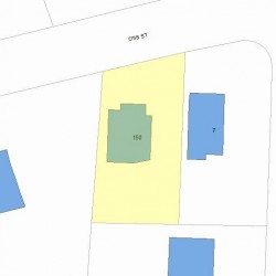 150 Otis St, Newton MA 02465-2524 plot plan