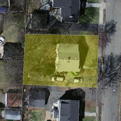 50 Charlotte Rd, Newton MA  02459-1708 aerial view