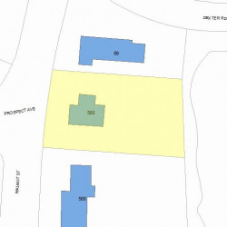 580 Walnut St, Newton MA 02460-2462 plot plan
