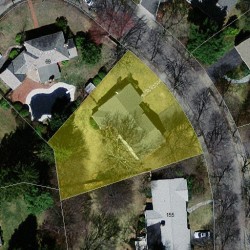 145 Paulson Rd, Newton MA 02468-1231 aerial view
