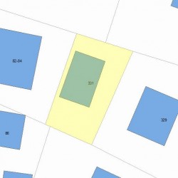 331 Lexington St, Newton MA 02466-1211 plot plan
