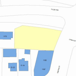 1181 Centre St, Newton MA 02459-1533 plot plan