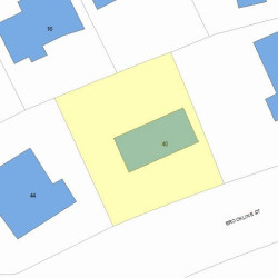 40 Brookline St, Newton MA  02467 plot plan