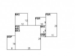 76 Allen Ave, Newton MA 02468-1721 floor plan