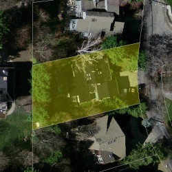 367 Dudley Rd, Newton MA  02459-2832 aerial view