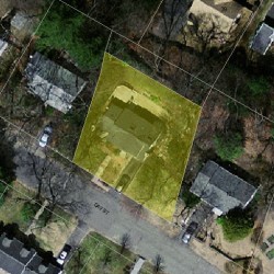 127 Day St, Newton MA 02466-2921 aerial view