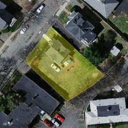 106 Floral St, Newton MA 02461-1523 aerial view