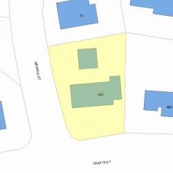 499 Crafts St, Newton MA 02465-1735 plot plan