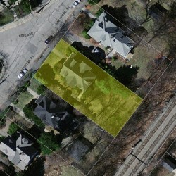 40 Hartford St, Newton MA  02461-1517 aerial view