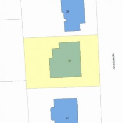 33 Redwood Rd, Newton MA 02459-3124 plot plan