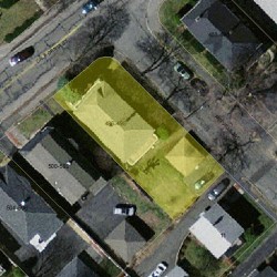 496 California St, Newton MA  02460-1253 aerial view