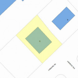 15 Ardmore Rd, Newton MA  02465-2320 plot plan