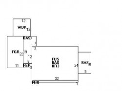22 Grayson Ln, Newton MA 02462-1009 floor plan