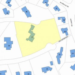 40 The Ledges Rd, Newton MA 02459-2038 plot plan