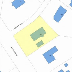 118 Osborne Path, Newton MA 02459-3543 plot plan