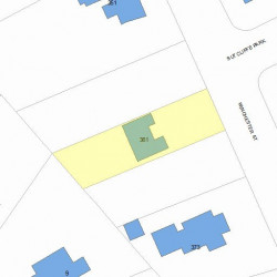 361 Winchester St, Newton MA 02461-2047 plot plan