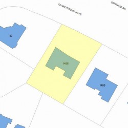 1496 Commonwealth Ave, Newton MA 02465-2832 plot plan