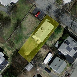 17 Elliot Ter, Newton MA  02464-1409 aerial view