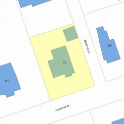 133 Webster St, Newton MA 02465-1822 plot plan
