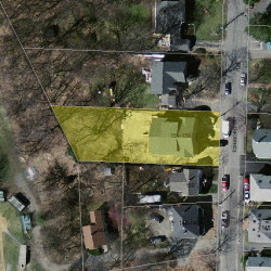 156 Edinboro St, Newton MA  02460-1302 aerial view