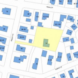 96 Jewett St, Newton MA  02458-1524 plot plan