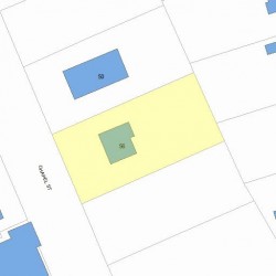 56 Chapel St, Newton MA 02458-1011 plot plan