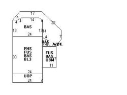 36 Oxford Rd, Newton MA 02459-2405 floor plan